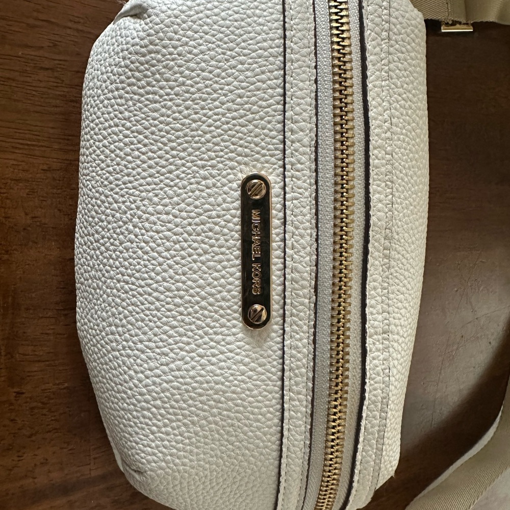 Michael Kors Cream Pebble Leather Crossbody Bag